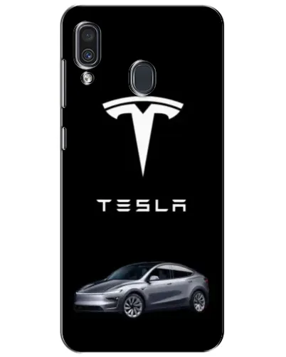 Чехол для Samsung Galaxy A30 2019 (A305F) с картинкой «Tesla Model Y»