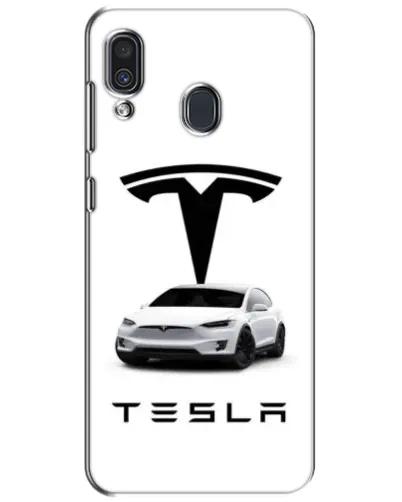 Чехол для Samsung Galaxy A30 2019 (A305F) с картинкой «Tesla White Style»