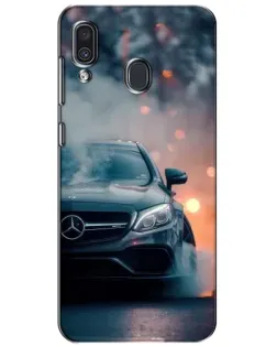 Чехол для Samsung Galaxy A30 2019 (A305F) с картинкой «Mercedes — ночной город»