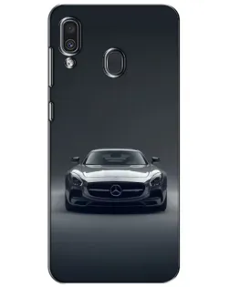 Чохол для Samsung Galaxy A30 2019 (A305F) з картинкою «Mercedes на чорному»