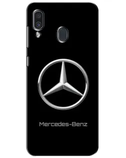 Чехол для Samsung Galaxy A30 2019 (A305F) с картинкой «Mercedes Silver Logo»