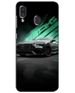Чехол для Samsung Galaxy A30 2019 (A305F) с картинкой «Темный Mercedes AMG»