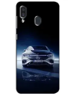 Чехол для Samsung Galaxy A30 2019 (A305F) с картинкой «Ночной Mercedes EQ»