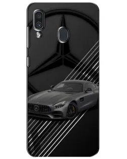 Чехол для Samsung Galaxy A30 2019 (A305F) с картинкой «Mercedes AMG — графика»