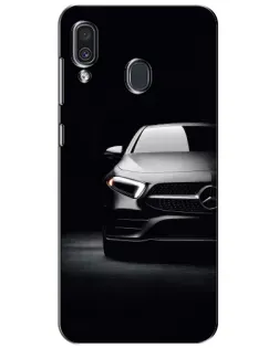 Чехол для Samsung Galaxy A30 2019 (A305F) с картинкой «Свет фар Mercedes»