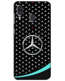 Чехол для Samsung Galaxy A30 2019 (A305F) с картинкой «Mercedes — бирюзовый акцент»