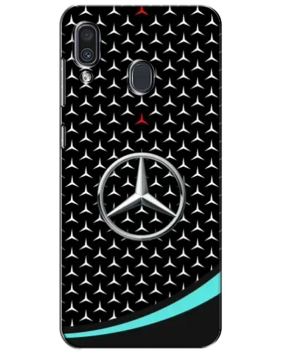 Чехол для Samsung Galaxy A30 2019 (A305F) с картинкой «Mercedes — бирюзовый акцент»