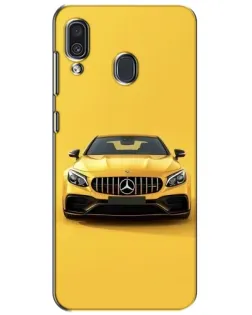 Чехол для Samsung Galaxy A30 2019 (A305F) с картинкой «Желтый Mercedes GT»