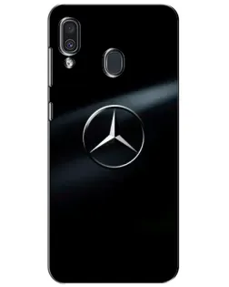 Чехол для Samsung Galaxy A30 2019 (A305F) с картинкой «Mercedes на металле»