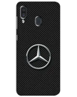 Чехол для Samsung Galaxy A30 2019 (A305F) с картинкой «Карбоновый Mercedes стиль»