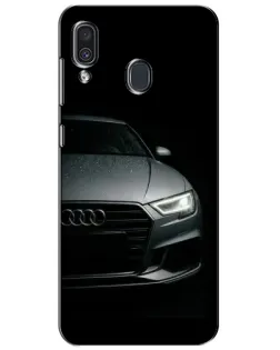 Чехол для Samsung Galaxy A30 2019 (A305F) с картинкой «Audi — детализация кузова»