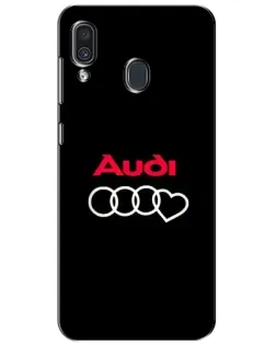 Чехол для Samsung Galaxy A30 2019 (A305F) с картинкой «Логотип Audi Heart»