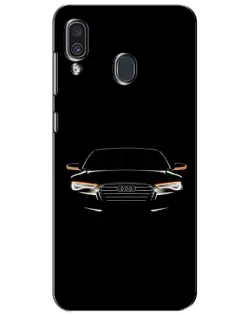 Чохол для Samsung Galaxy A30 2019 (A305F) з картинкою «Audi — нічний контур»