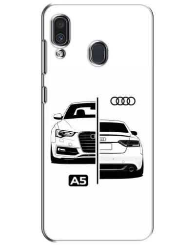 Чохол для Samsung Galaxy A30 2019 (A305F) з картинкою «Audi — контрастний дизайн» Чохол для Samsung Galaxy A30 2019 (A305F) з картинкою «Audi — контрастний дизайн»
