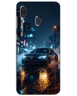 Чохол для Samsung Galaxy A30 2019 (A305F) з картинкою «Нічне місто та Audi»