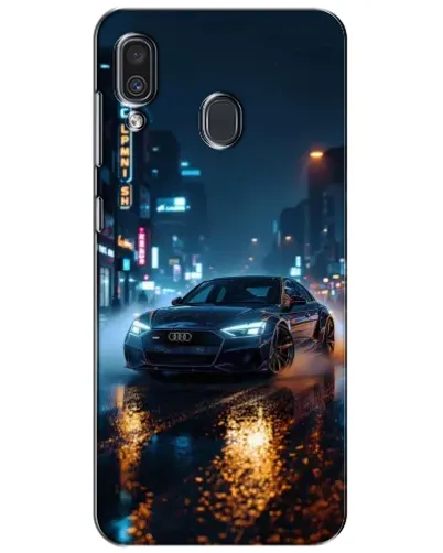 Чохол для Samsung Galaxy A30 2019 (A305F) з картинкою «Нічне місто та Audi» Чохол для Samsung Galaxy A30 2019 (A305F) з картинкою «Нічне місто та Audi»