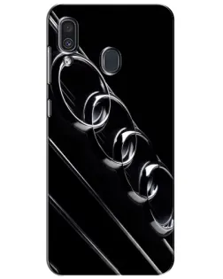 Чохол для Samsung Galaxy A30 2019 (A305F) з картинкою «Audi — абстрактні кільця»