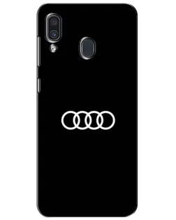 Чохол для Samsung Galaxy A30 2019 (A305F) з картинкою «Audi White Logo»