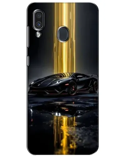 Чехол для Samsung Galaxy A30 2019 (A305F) с картинкой «Ночной Lamborghini драйв»