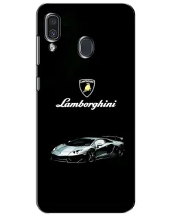 Чехол для Samsung Galaxy A30 2019 (A305F) с картинкой «Логотип Lamborghini классика»