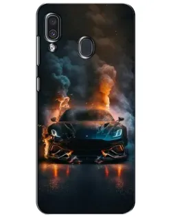 Чехол для Samsung Galaxy A30 2019 (A305F) с картинкой «Lamborghini дымная эстетика»