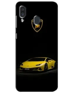 Чехол для Samsung Galaxy A30 2019 (A305F) с картинкой «Lamborghini желтый акцент»