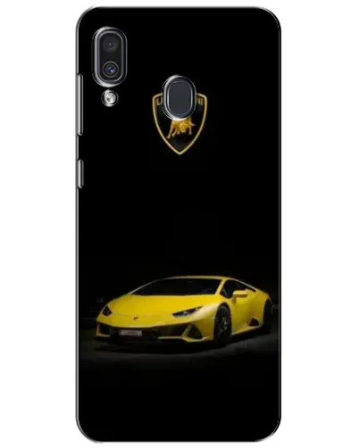 Чехол для Samsung Galaxy A30 2019 (A305F) с картинкой «Lamborghini желтый акцент»