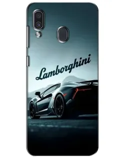 Чехол для Samsung Galaxy A30 2019 (A305F) с картинкой «Классическая надпись Lamborghini»