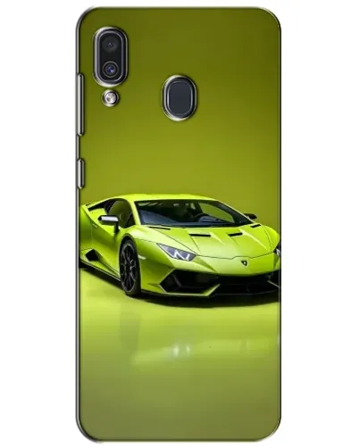 Чехол для Samsung Galaxy A30 2019 (A305F) с картинкой «Салатовый Lamborghini Huracan»