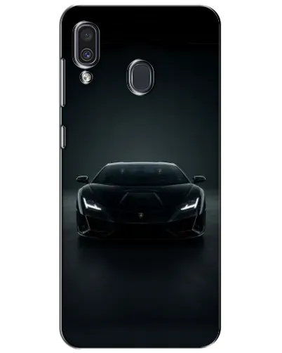 Чехол для Samsung Galaxy A30 2019 (A305F) с картинкой «Черный Lamborghini Aventador»