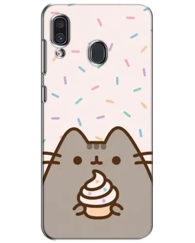 Чехол для Samsung Galaxy A30 2019 (A305F) с картинкой «Пушин с кексом»