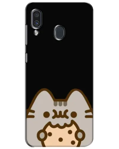 Чехол для Samsung Galaxy A30 2019 (A305F) с картинкой «Пушин на черном»