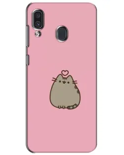 Чехол для Samsung Galaxy A30 2019 (A305F) с картинкой «Pusheen сердце»