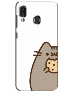 Чехол для Samsung Galaxy A30 2019 (A305F) с картинкой «Пушин с печеньем»