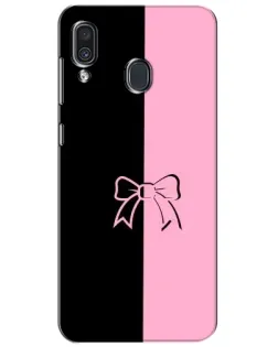 Чехол для Samsung Galaxy A30 2019 (A305F) с картинкой «Половинки банта»