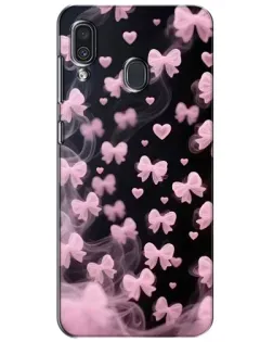 Чехол для Samsung Galaxy A30 2019 (A305F) с картинкой «Неоновое кружево»