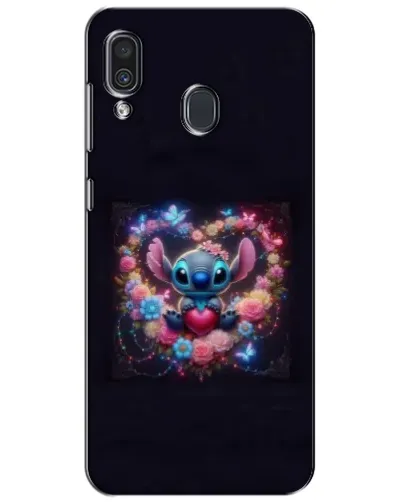 Чохол для Samsung Galaxy A30 2019 (A305F) з картинкою «Stitch у квітах»