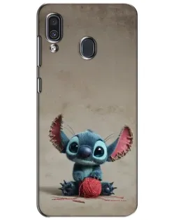Чохол для Samsung Galaxy A30 2019 (A305F) з картинкою «Стіч на чоричневому фоні»