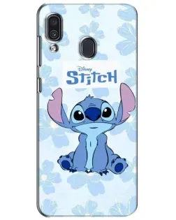Чохол для Samsung Galaxy A30 2019 (A305F) з картинкою «Stitch серед квітів»