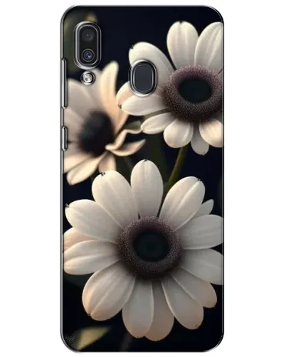 Чехол для Samsung Galaxy A30 2019 (A305F) с картинкой «Белые маргаритки макро»