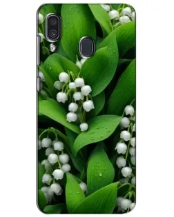 Чехол для Samsung Galaxy A30 2019 (A305F) с картинкой «Ландыши в зелени»