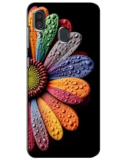 Чехол для Samsung Galaxy A30 2019 (A305F) с картинкой «Радужный цветок»