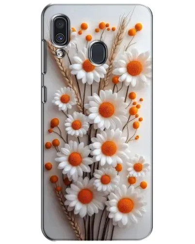Чехол для Samsung Galaxy A30 2019 (A305F) с картинкой «Белые сухоцветы»