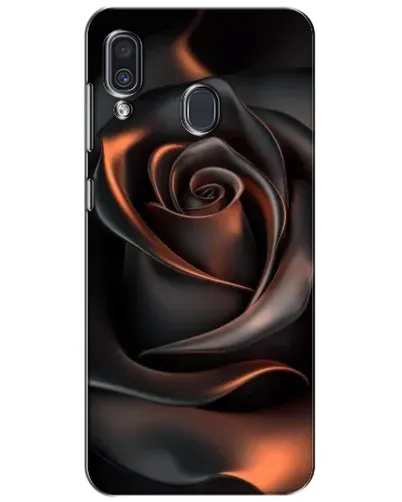Чехол для Samsung Galaxy A30 2019 (A305F) с картинкой «Шелковая черная роза»