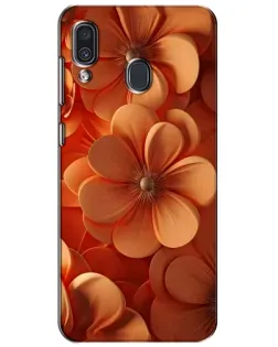 Чехол для Samsung Galaxy A30 2019 (A305F) с картинкой «Оранжевый макро цветок»