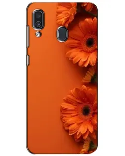 Чехол для Samsung Galaxy A30 2019 (A305F) с картинкой «Оранжевые герберы»