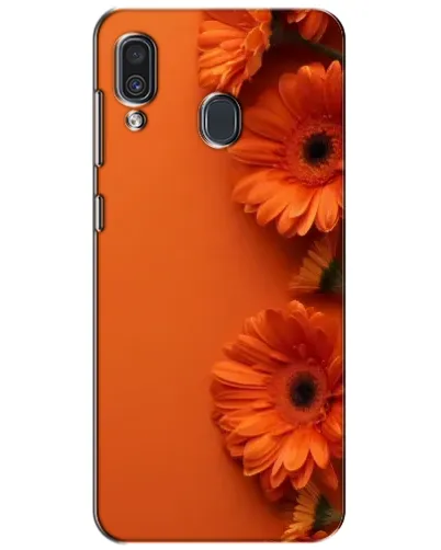 Чехол для Samsung Galaxy A30 2019 (A305F) с картинкой «Оранжевые герберы»