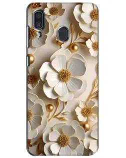 Чехол для Samsung Galaxy A30 2019 (A305F) с картинкой «Белие бумажние  цвети»