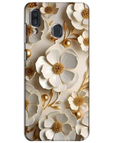 Чехол для Samsung Galaxy A30 2019 (A305F) с картинкой «Белие бумажние  цвети»