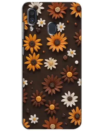 Чехол для Samsung Galaxy A30 2019 (A305F) с картинкой «Узор из маленьких подсолнухов»